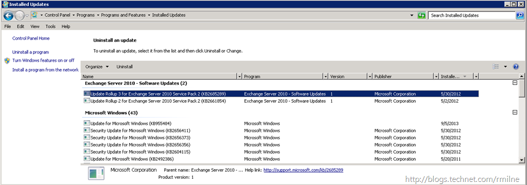 exchange server 2007 sp1 update rollup 4 for outlook 2011 for mac